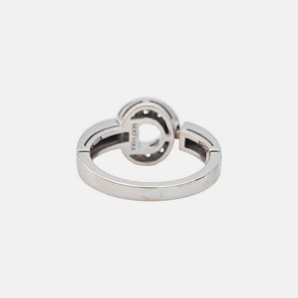BVLGARI BVLGARI 18k White Gold Silver Ring EU 51