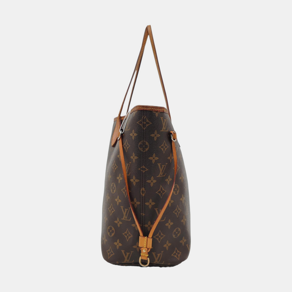 NEVERFULL MM Monogram Coated Canvas Brown