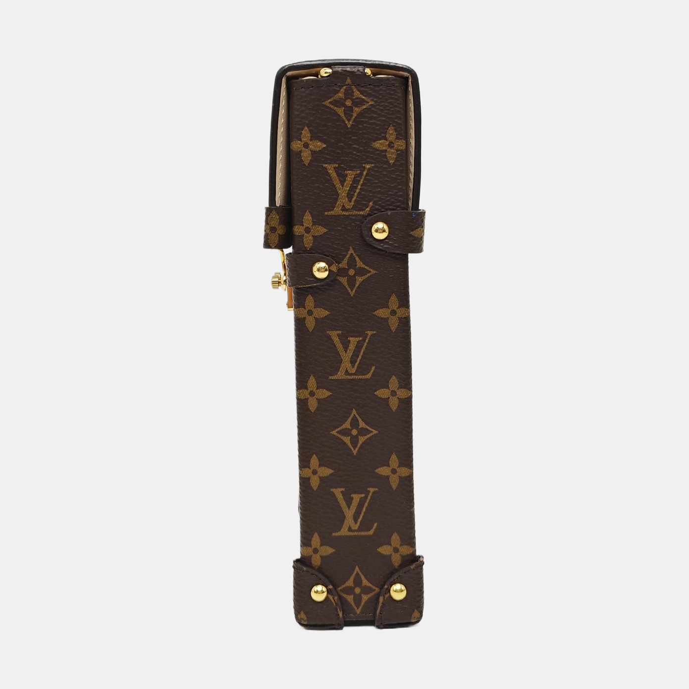 TRUNK Monogram Coated Canvas Brown