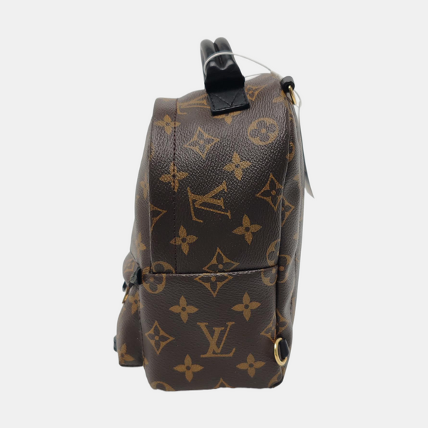PALM SPRINGS Mini Monogram Coated Canvas Brown
