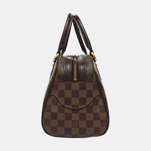 DUOMO Damier Ebene Coated Canvas Brown