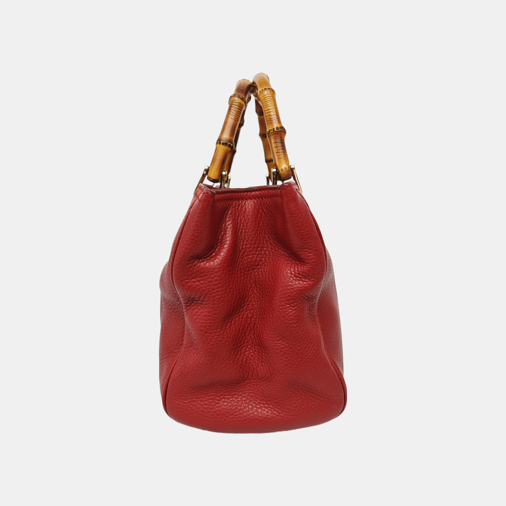 Bamboo 1947 Medium Calfskin Red