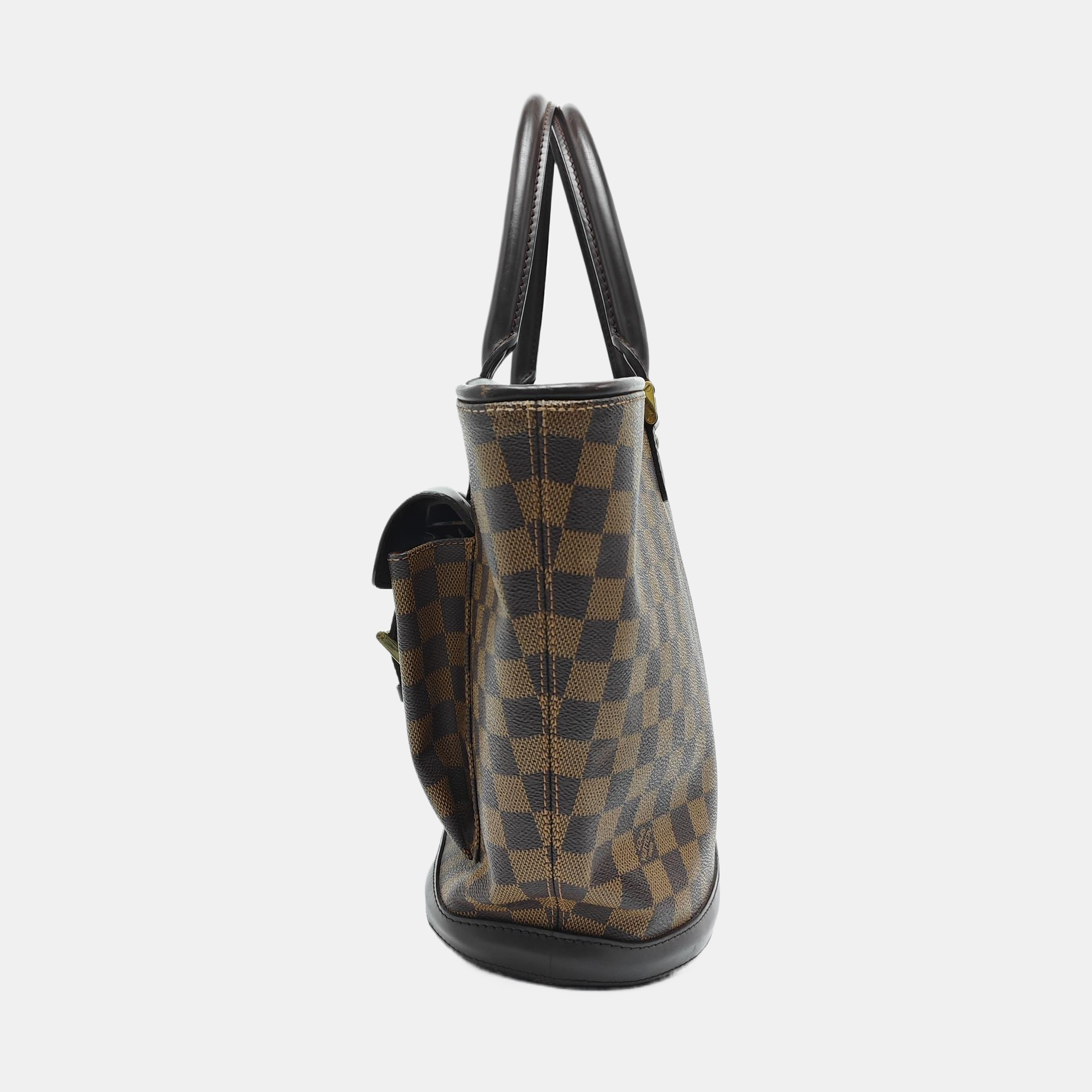 MANOSQUE GM Coated Canvas Brown