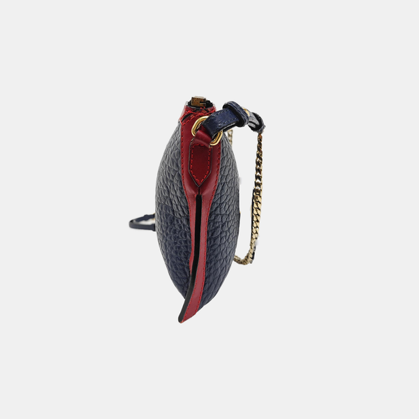 Calfskin Shoulder Bag Blue