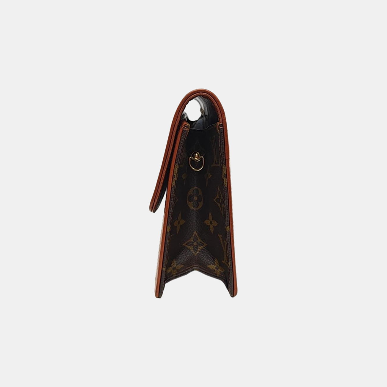 DAME GM Monogram Coated Canvas Brown