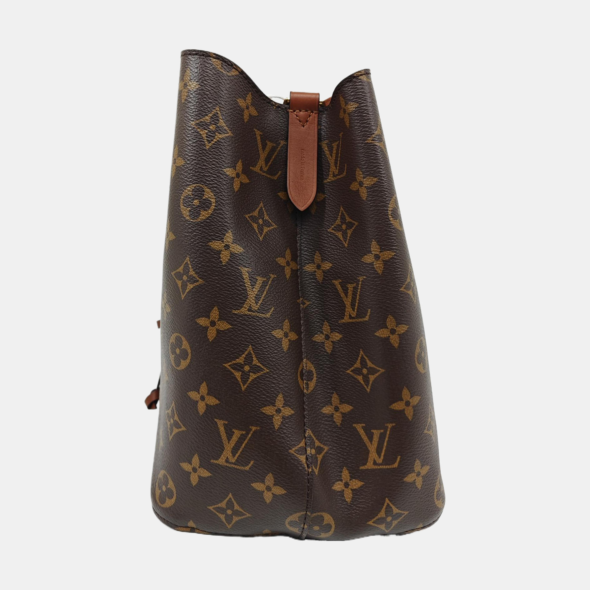 NÉONOÉ MM Monogram Coated Canvas Brown