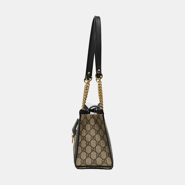 Padlock Small Monogram Coated Canvas Beige