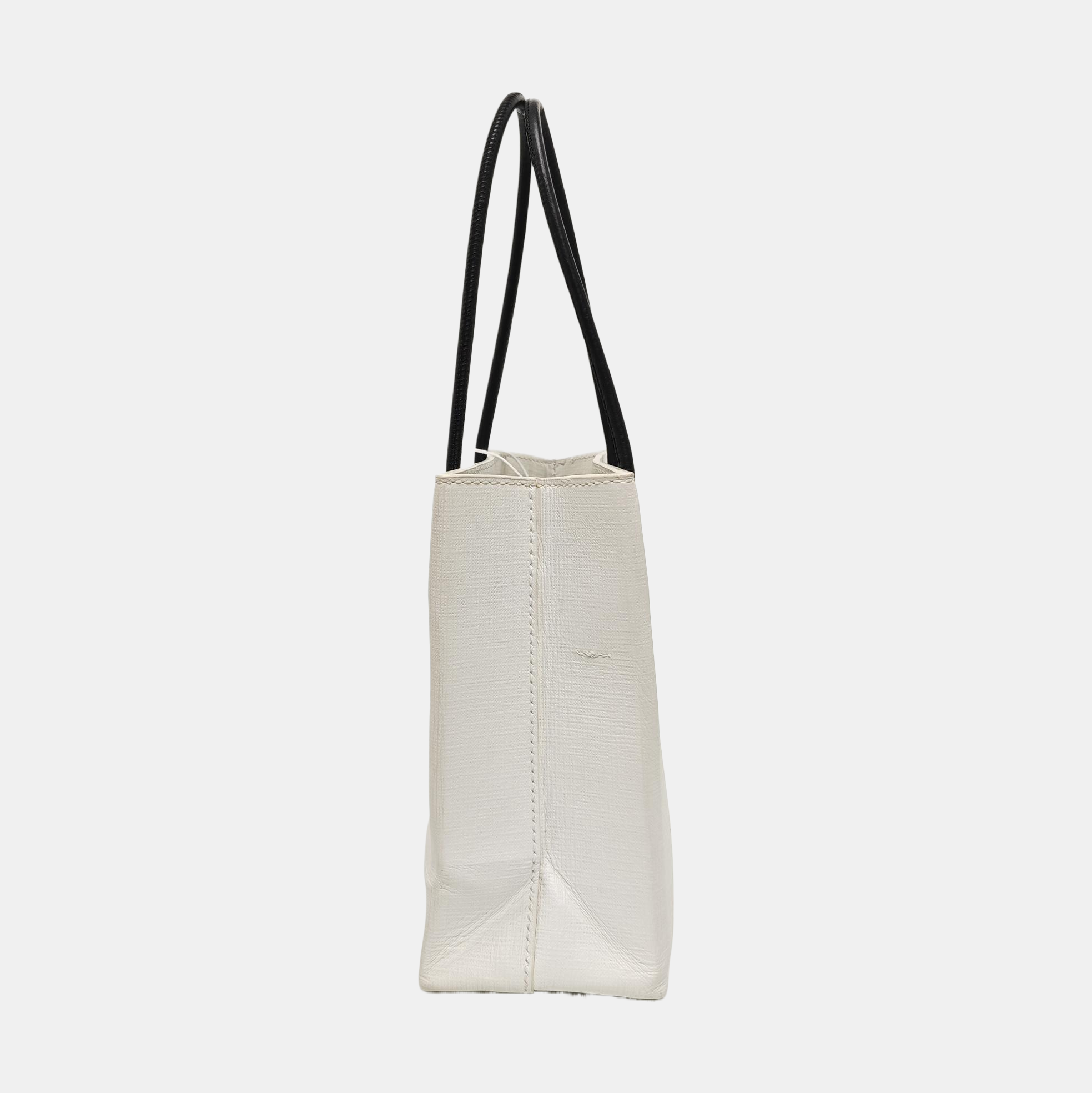 Shopping Bag Super Mini Calfskin White