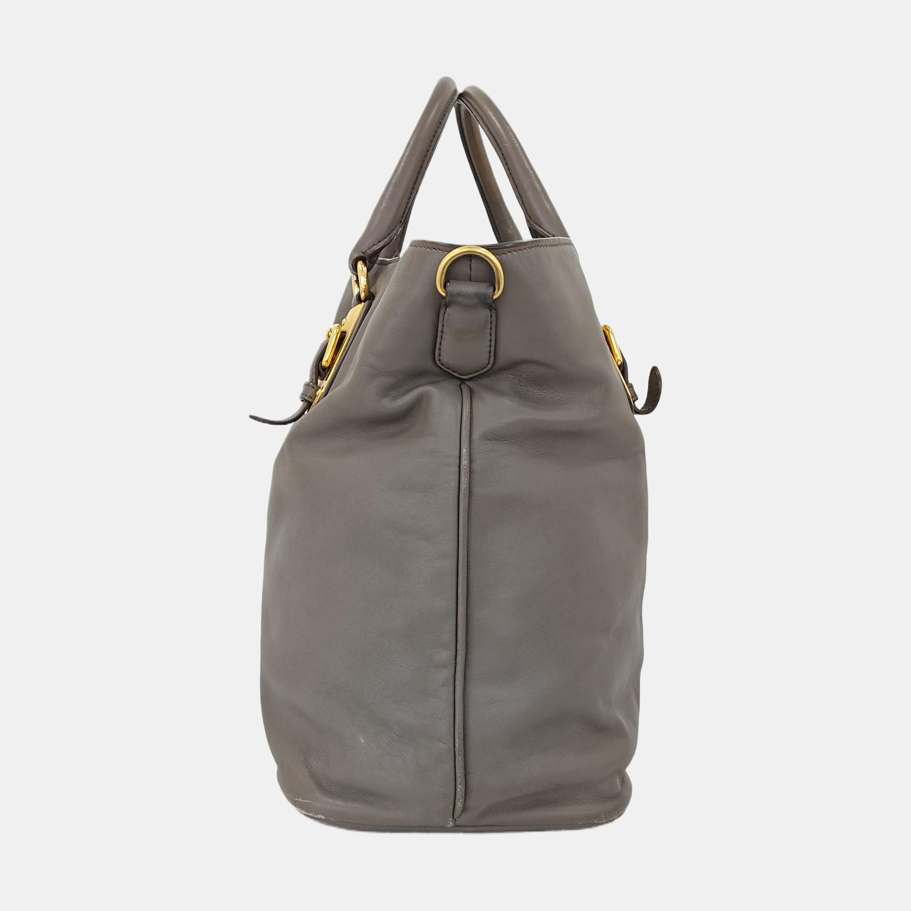Calfskin Tote Bag Gray