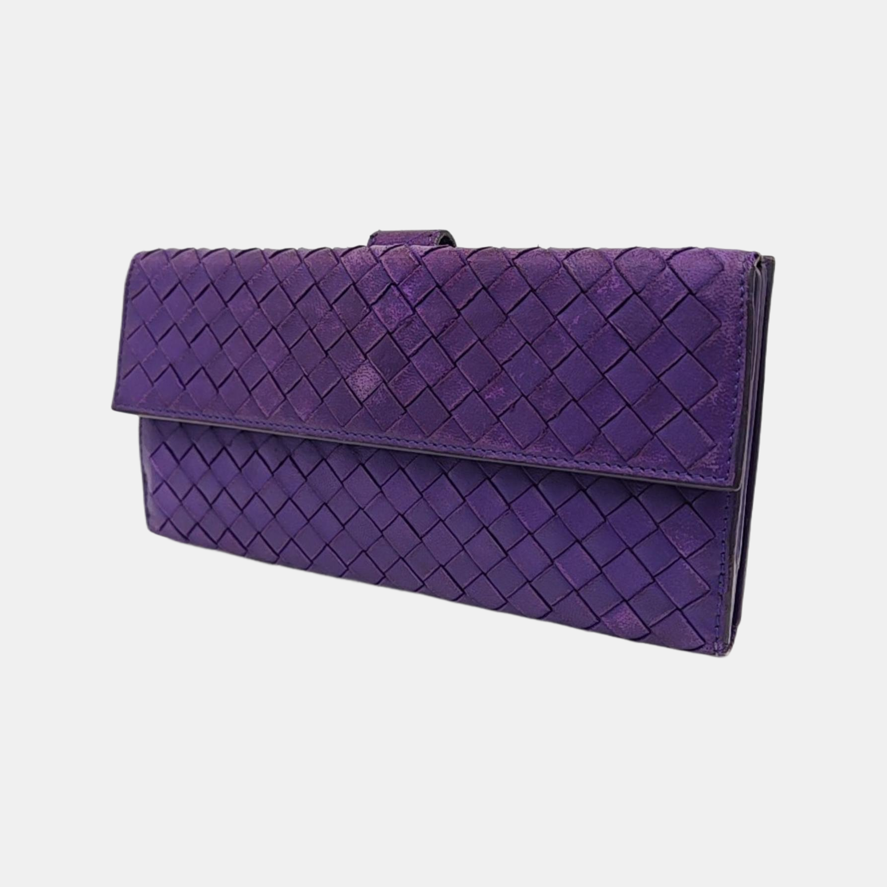 Calfskin Wallet Purple