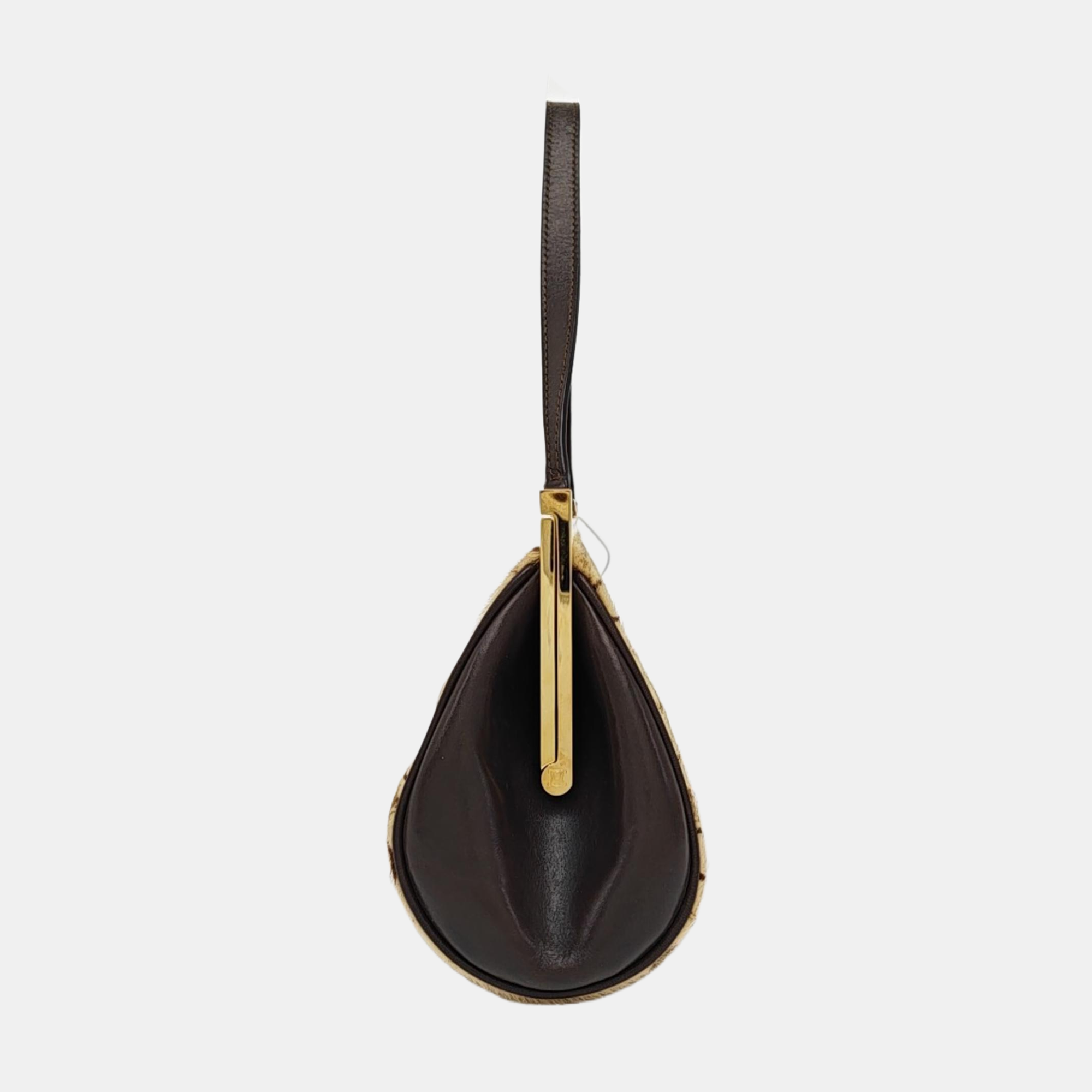 Fabric Shoulder Bag Beige