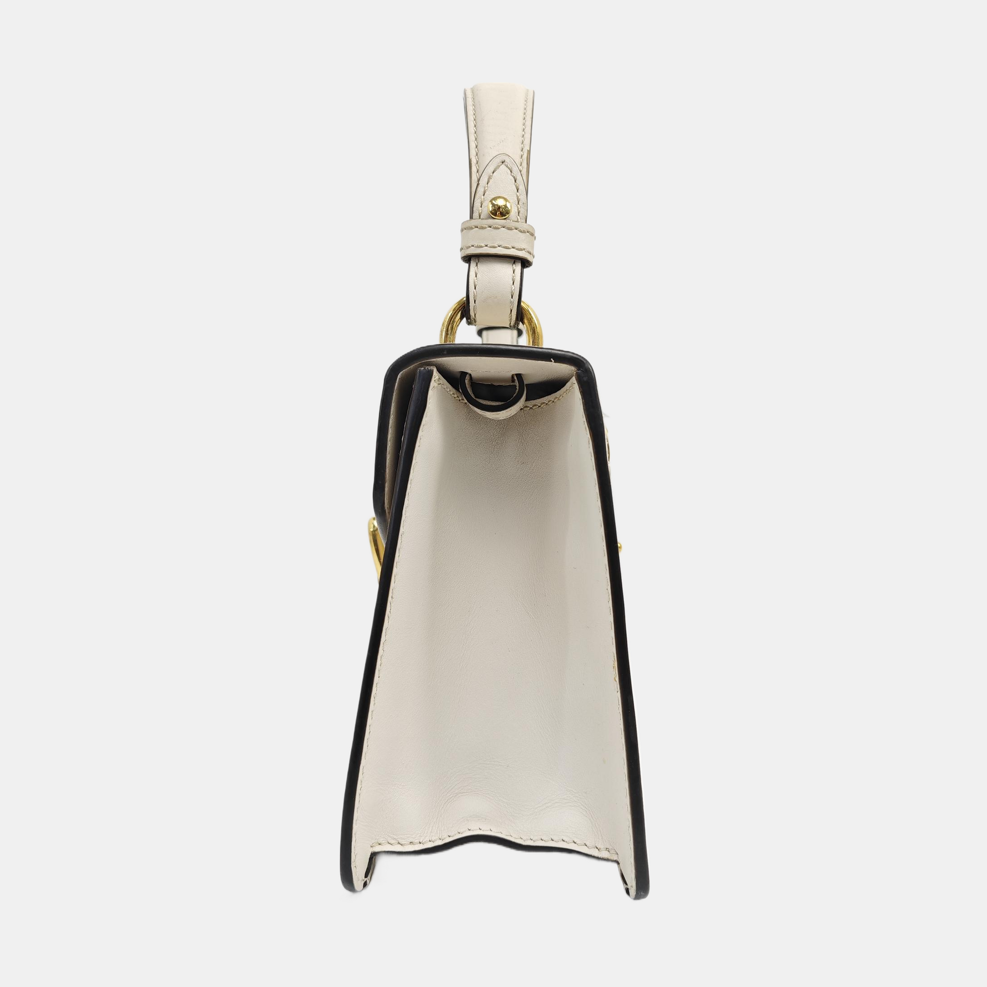 Sylvie Mini Calfskin White