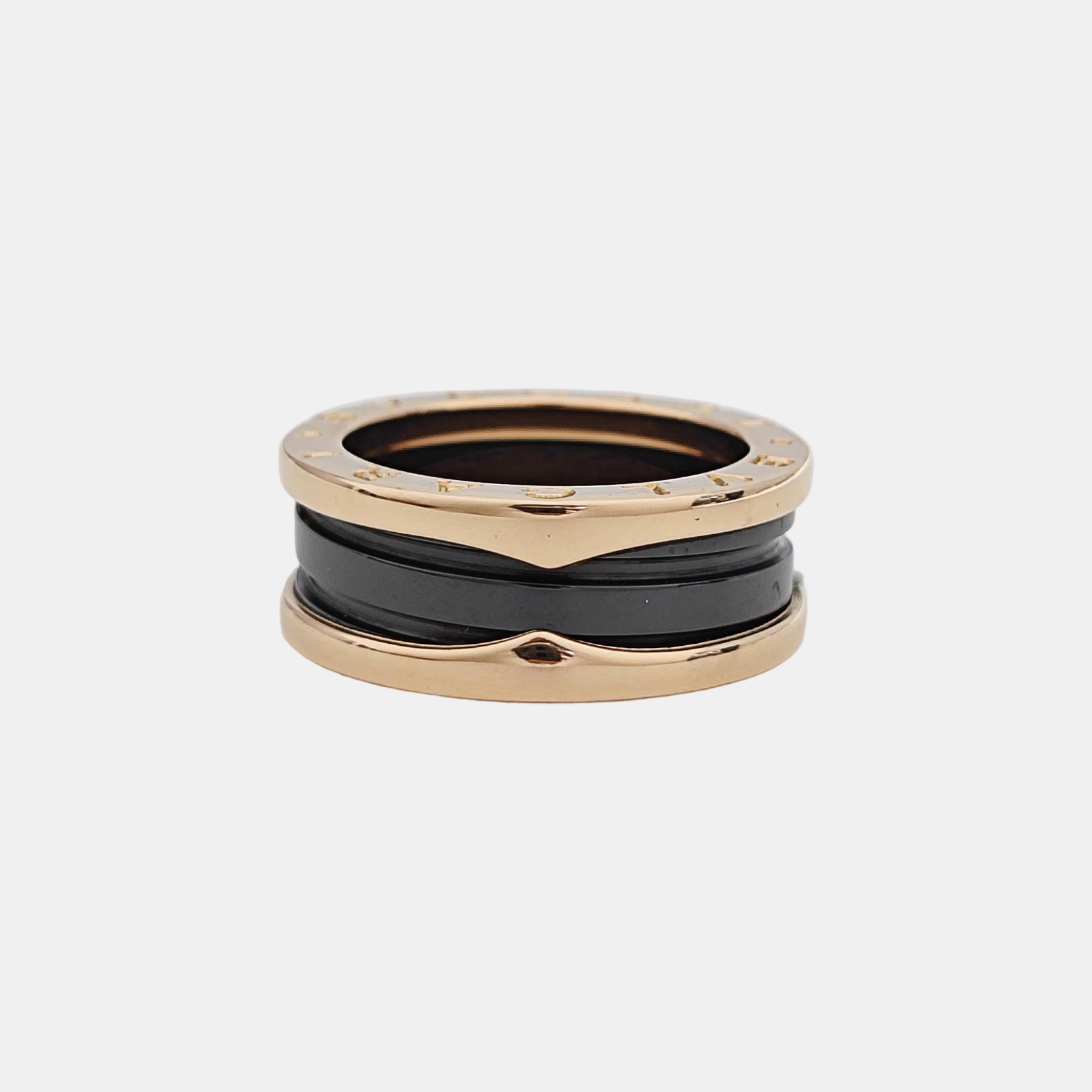 B.ZERO1 18k Rose Gold Ring EU 53