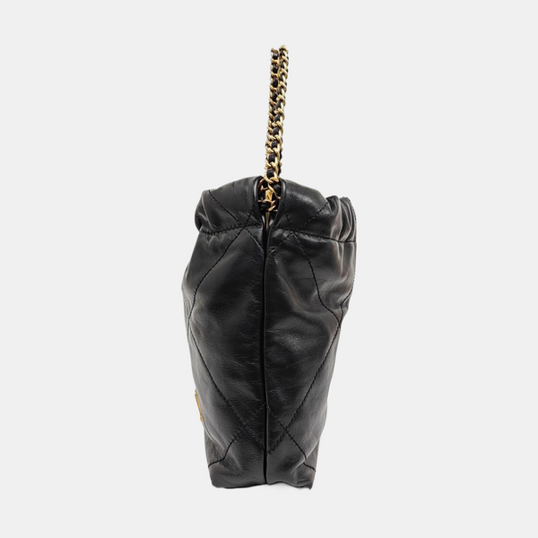 CHANEL 22 Mini Quilted Calfskin Black