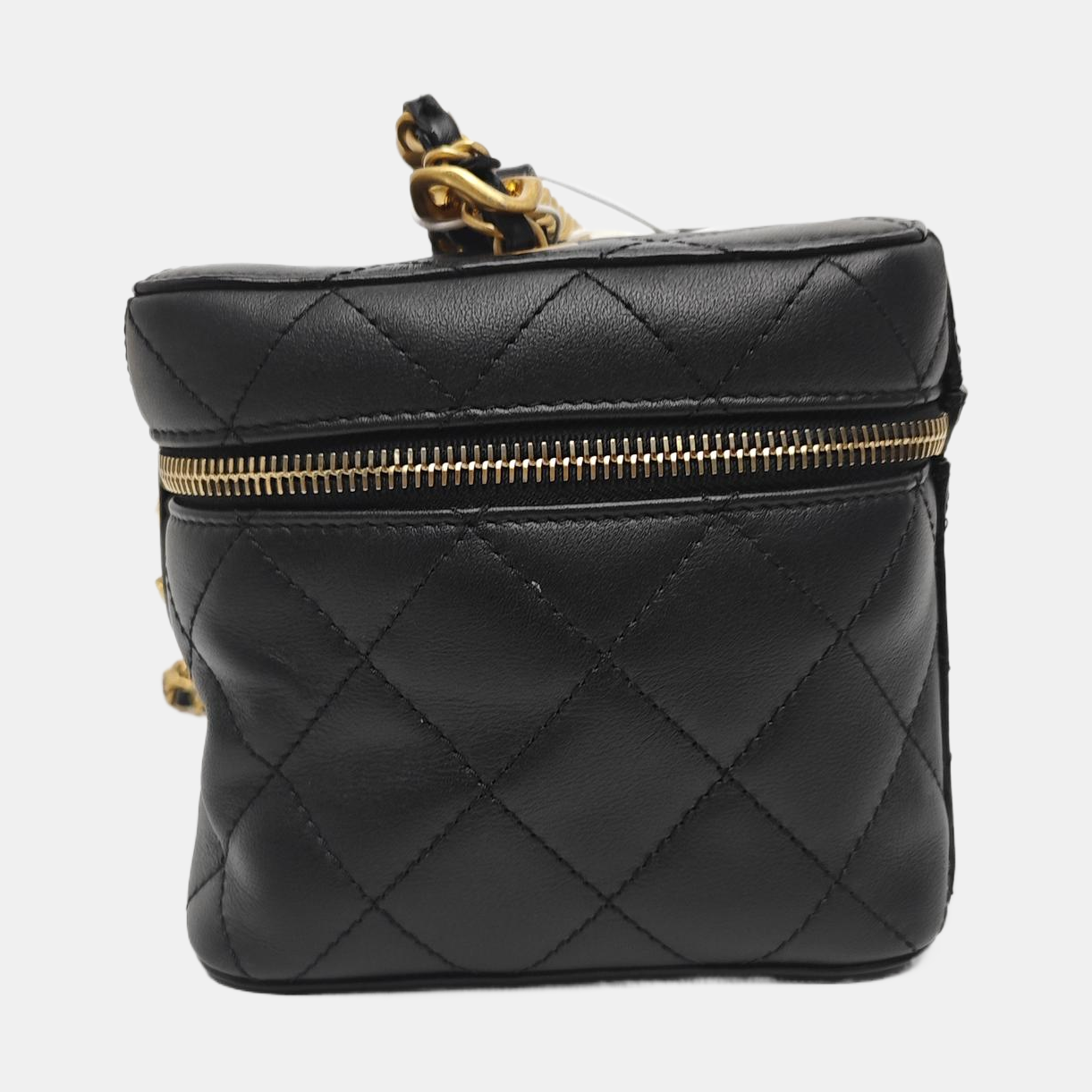 Quilted Calfskin Shoulder Bag Black