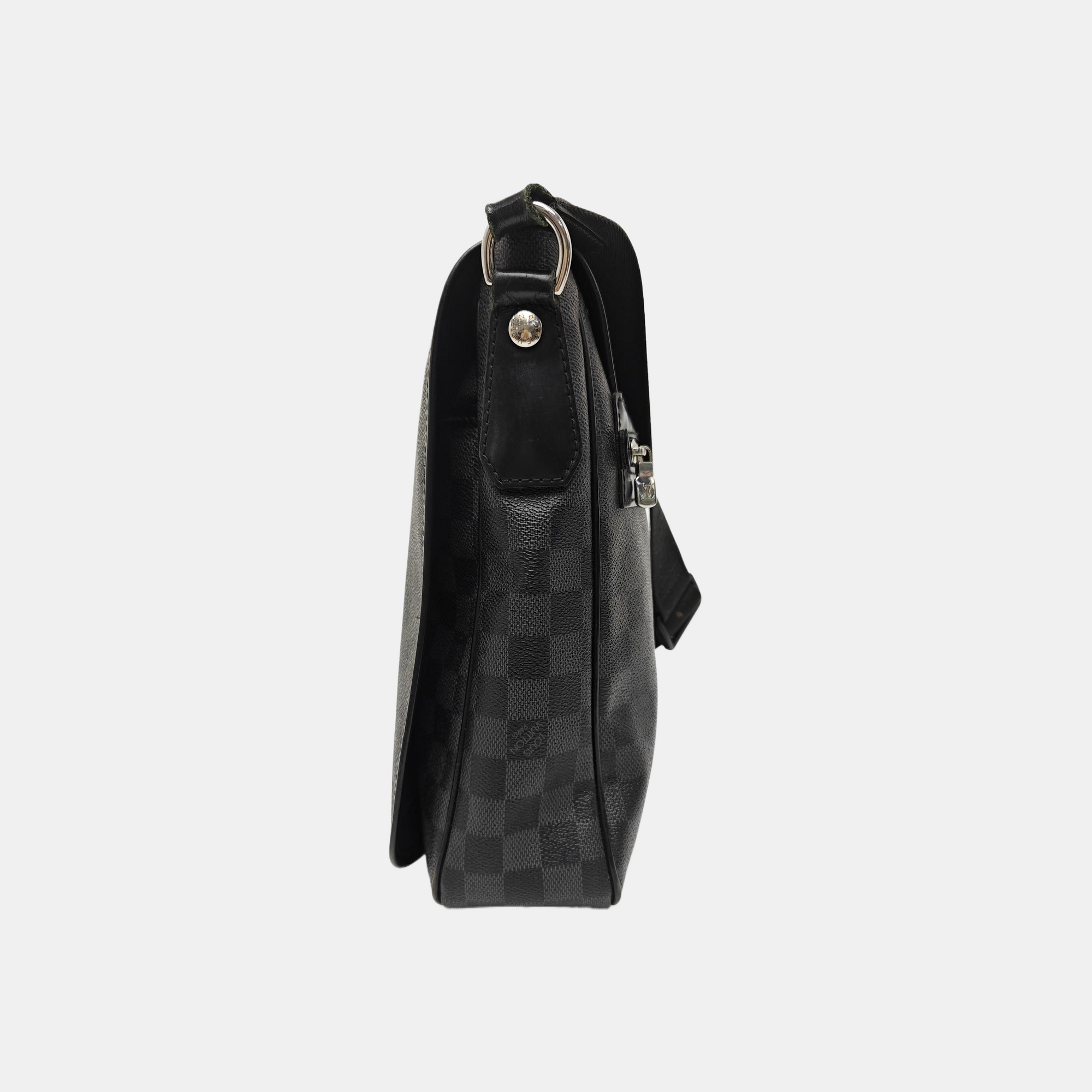 DANIEL Damier Graphite Coated Canvas Gray