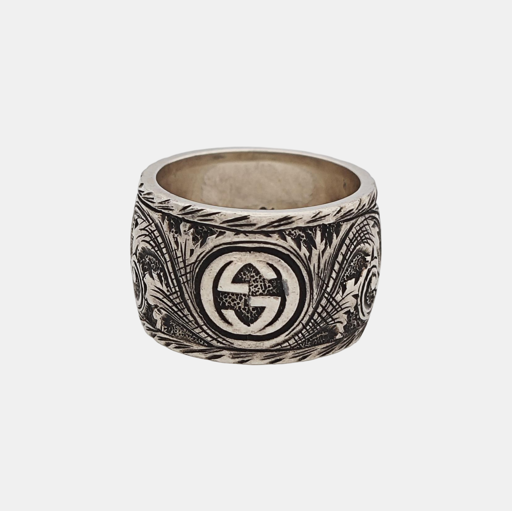 Gucci Garden 925 Sterling Silver Ring EU 60