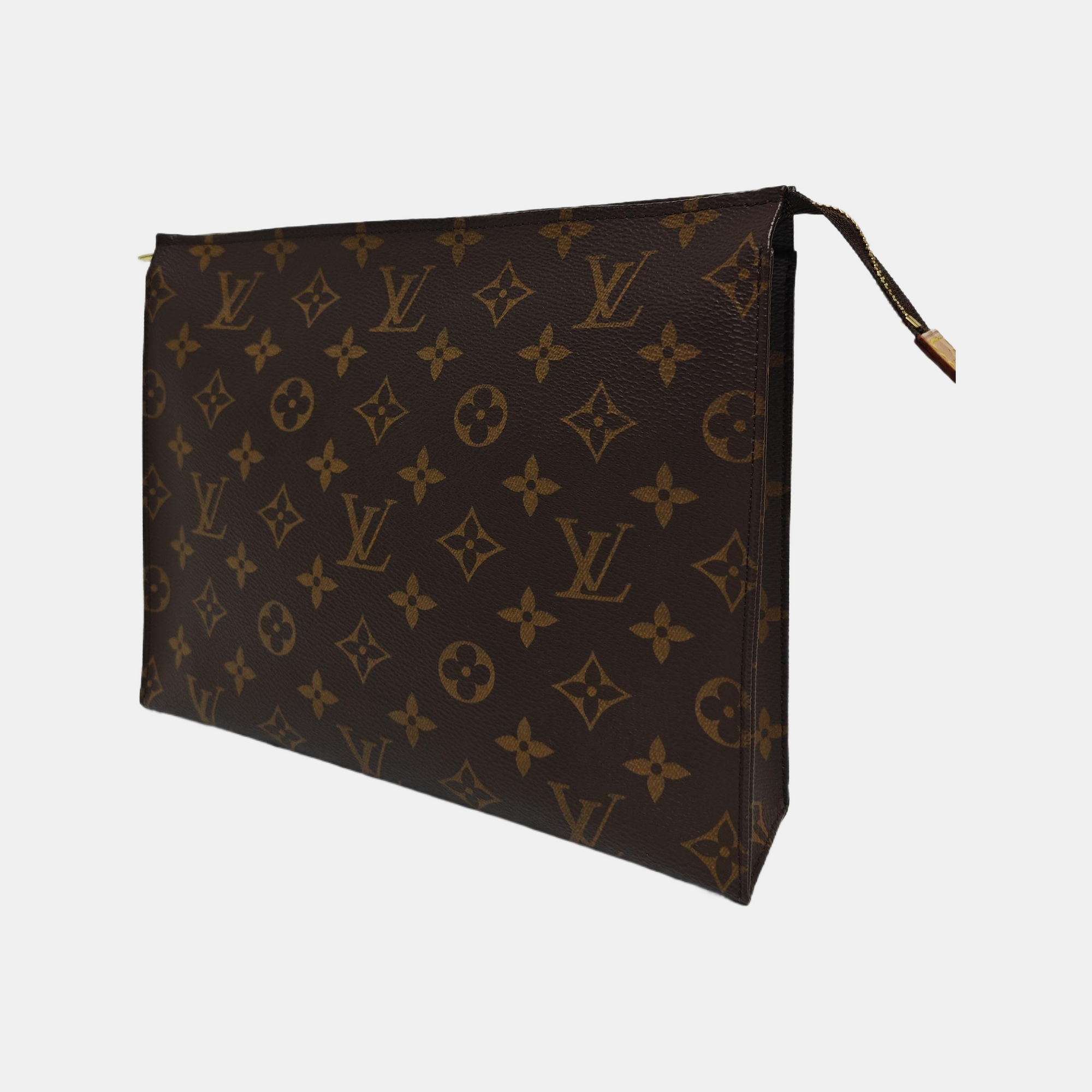 TOILET POCKET 26 Monogram Coated Canvas Brown