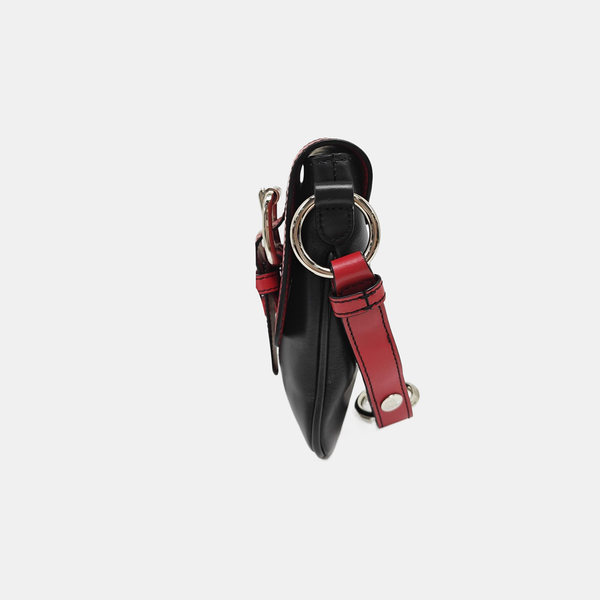 Calfskin Shoulder Bag Black
