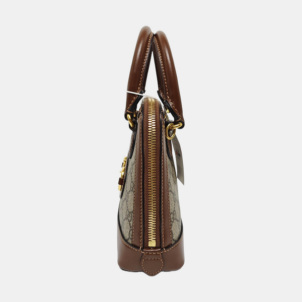 Horsebit 1955 Mini Coated Canvas Beige