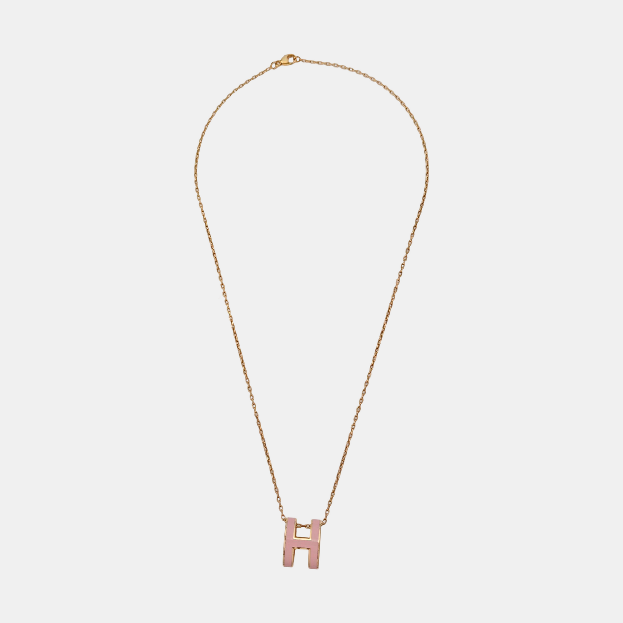 Pop H Metal Rose Gold Necklace