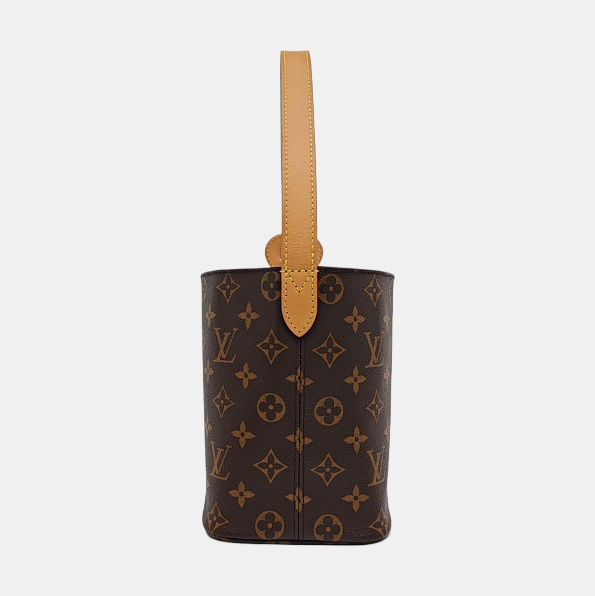 ALL IN BB Monogram Coated Canvas Brown