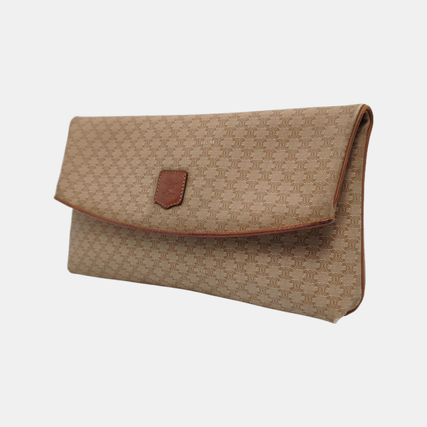 MACADAM CLUTCHES Coated Canvas Beige