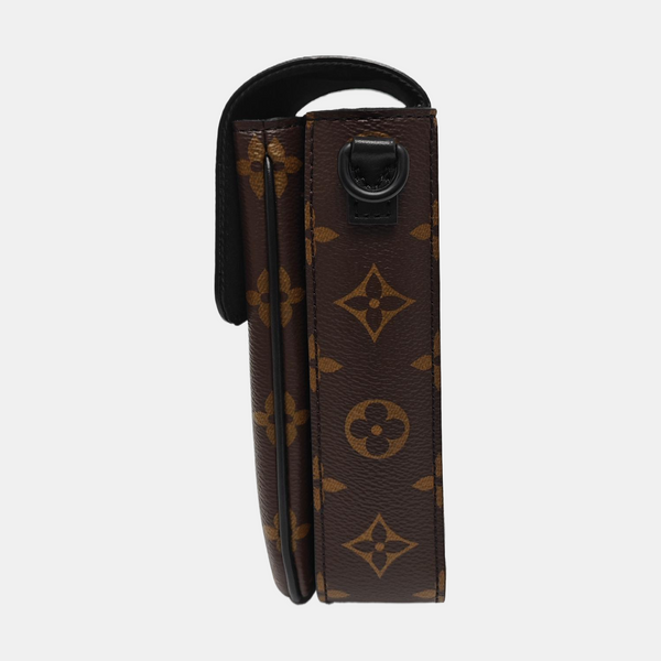 S LOCK Mini Monogram Coated Canvas Brown