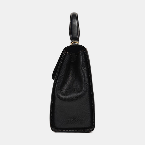 Calfskin Shoulder Bag Black