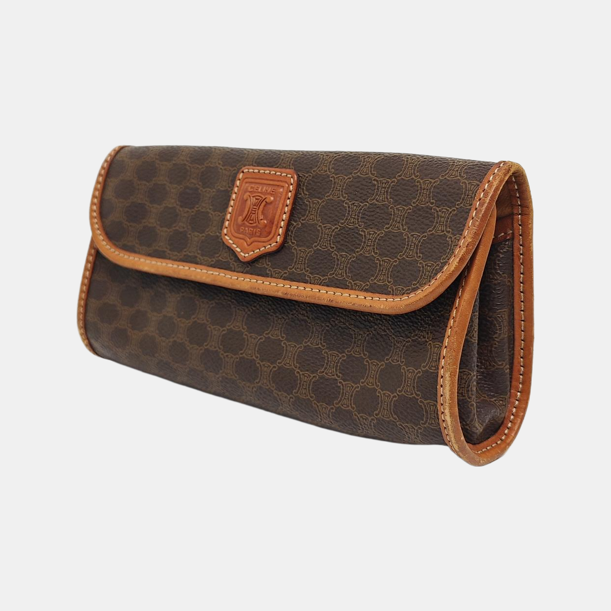 MACADAM Coated Canvas Brown Wallet