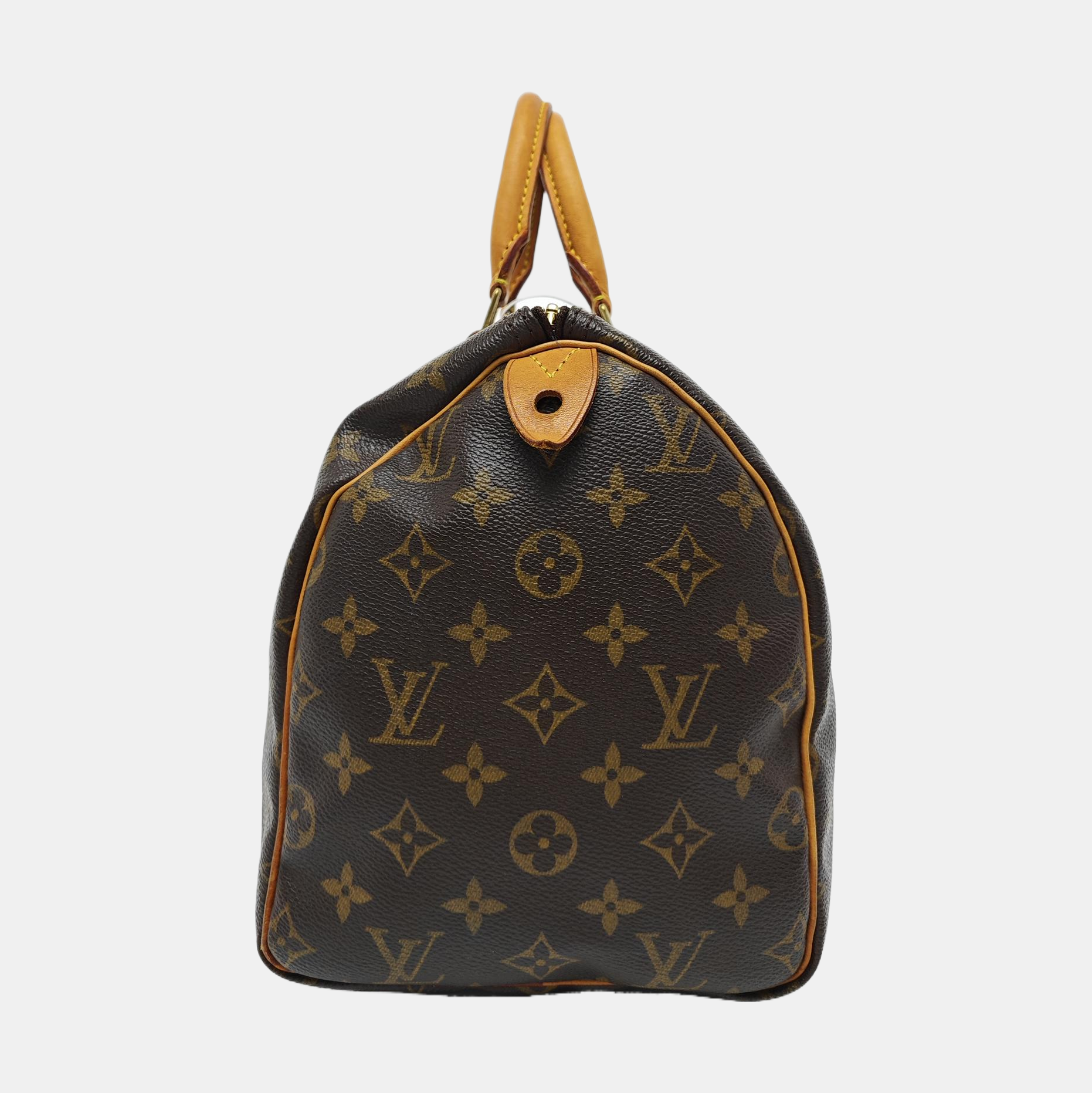 SPEEDY 30 Monogram Coated Canvas Brown