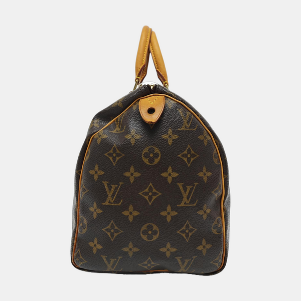 SPEEDY 30 Monogram Coated Canvas Brown