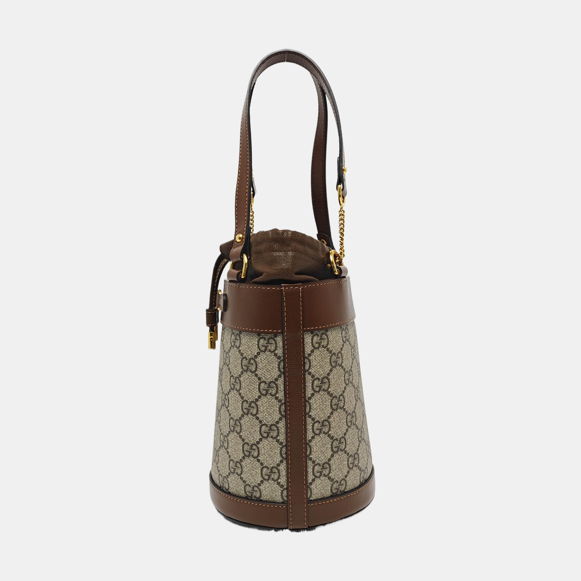 Horsebit 1955 Small Coated Canvas Beige