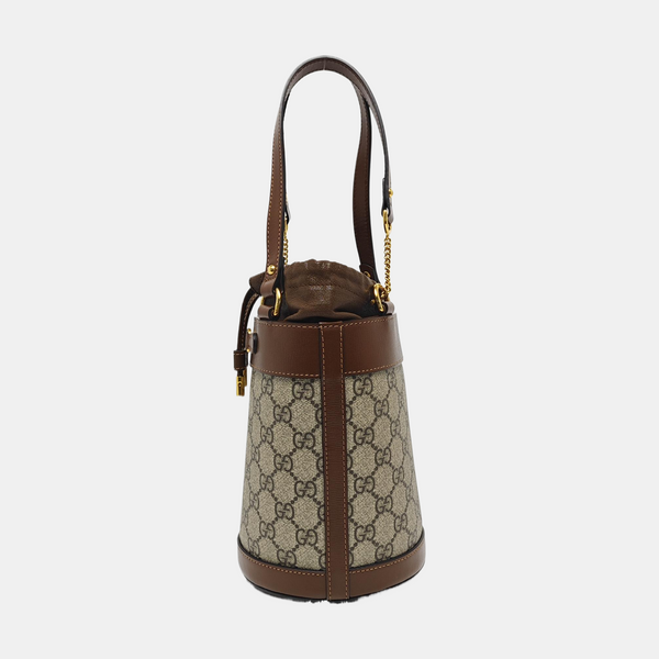 Horsebit 1955 Small Coated Canvas Beige