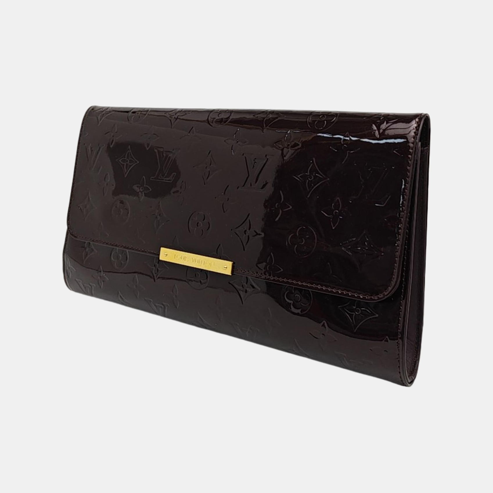 Patent Leather Clutch Red
