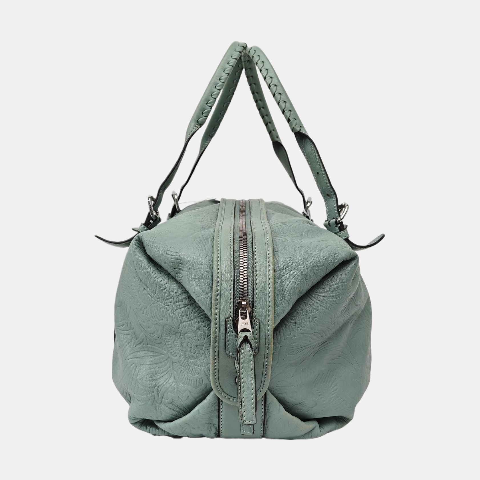 Lambskin Top Handle Bag Blue
