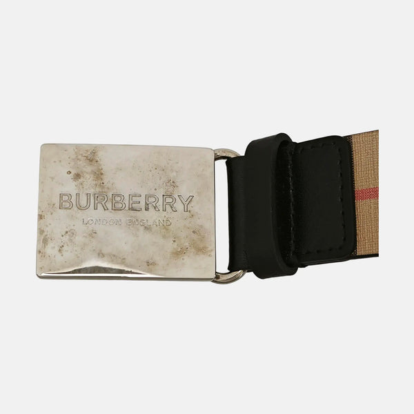 Coated Canvas Belt Beige