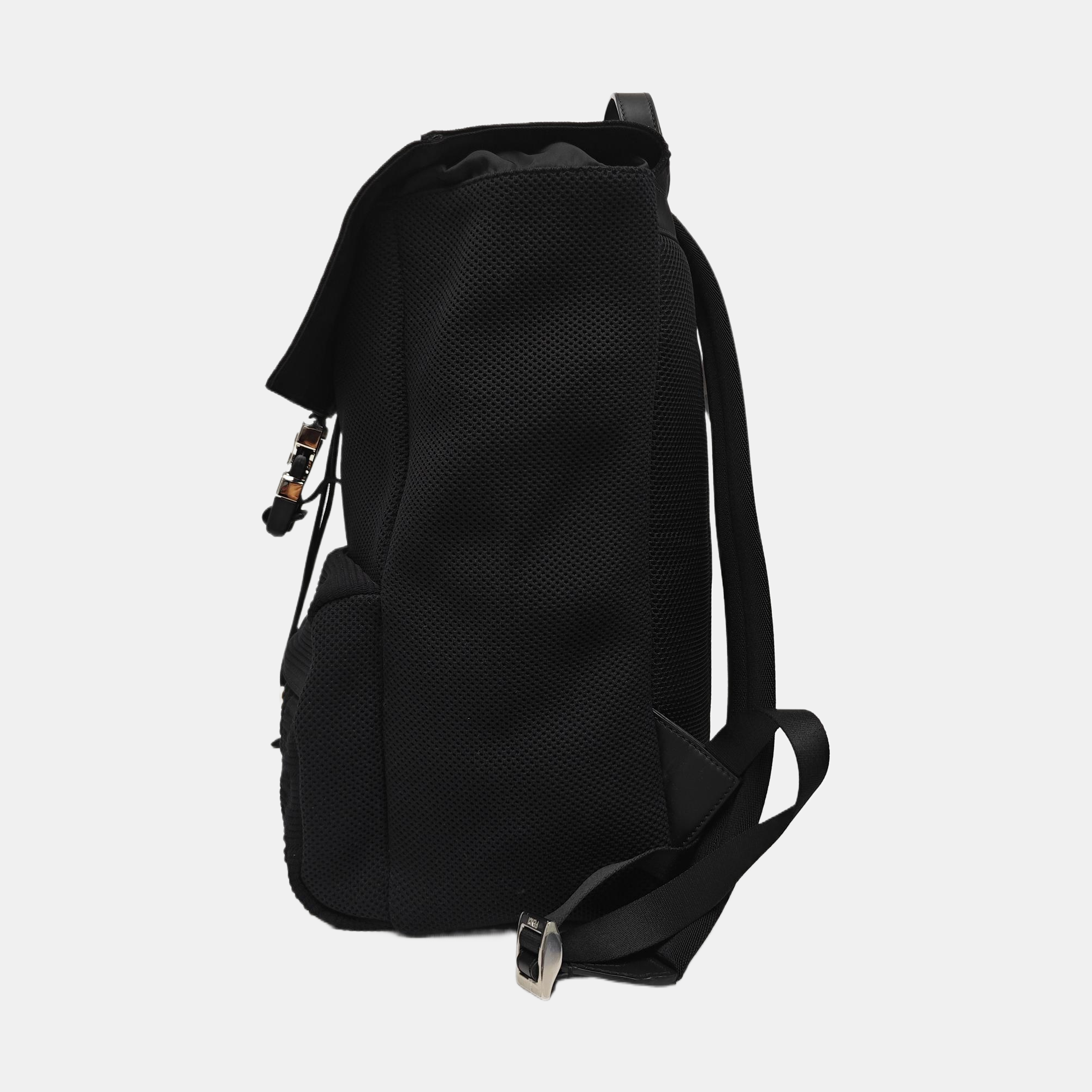Fabric Backpack Black