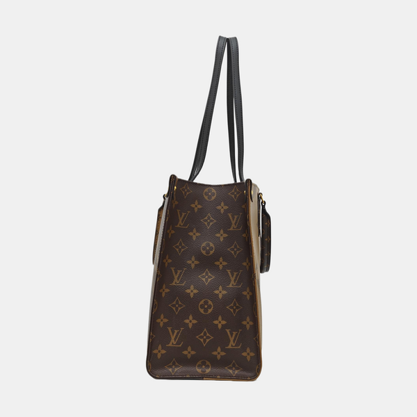 ONTHEGO MM Monogram Coated Canvas Brown