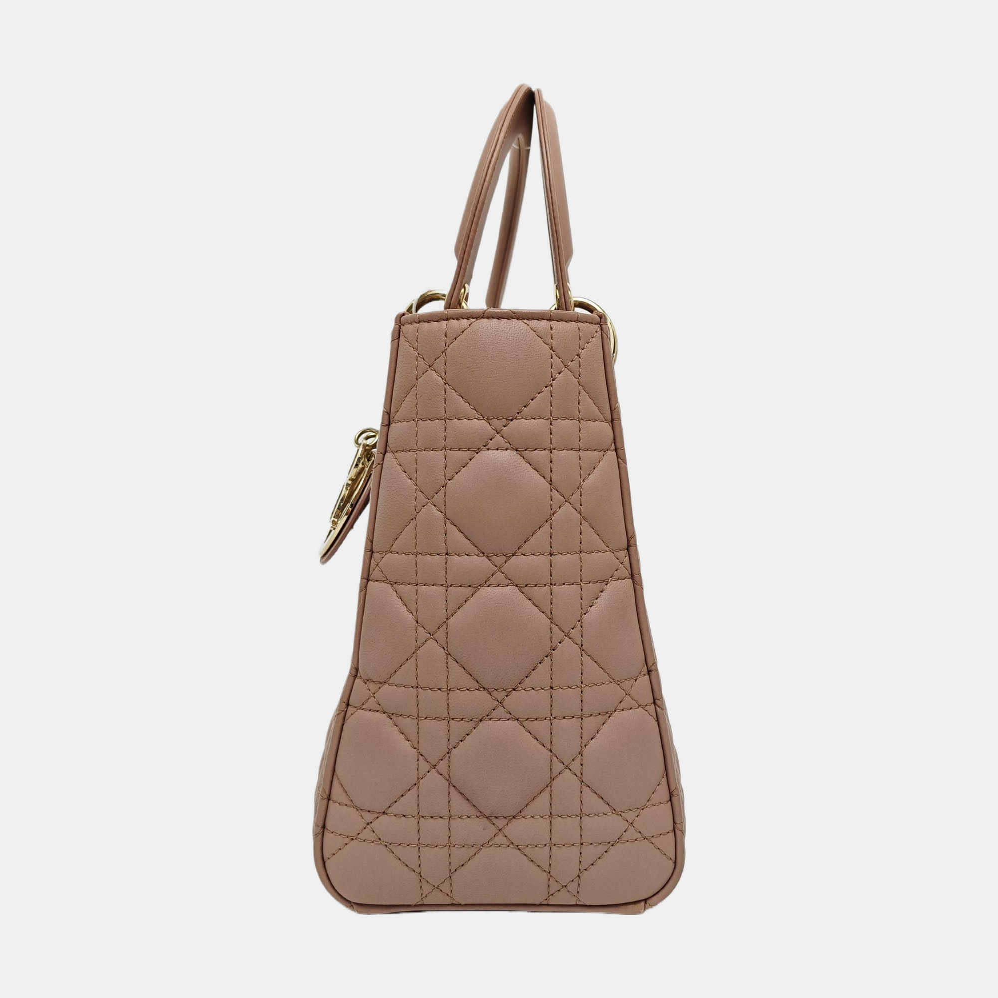 Lady Dior Medium Quilted Lambskin Pink