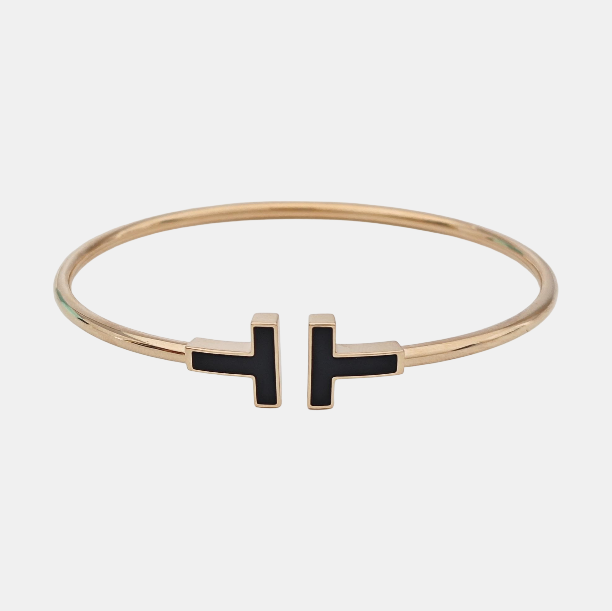 Tiffany T 18k Rose Gold Bangle