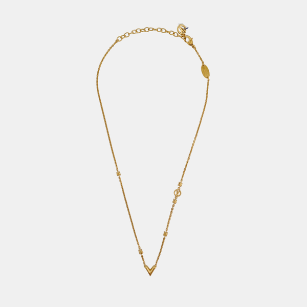 LV & ME Metal Gold Necklace