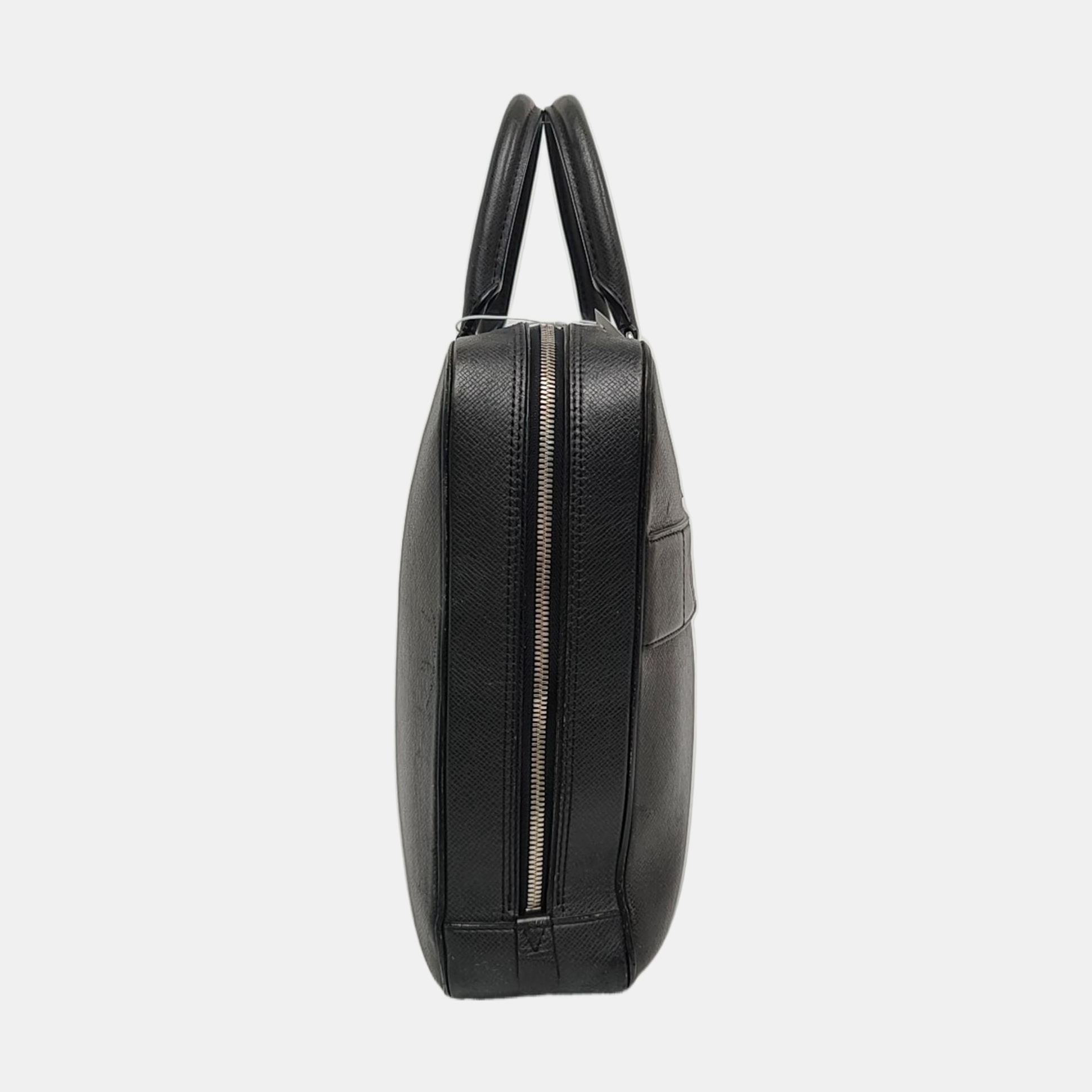Calfskin Top Handle Bag Black