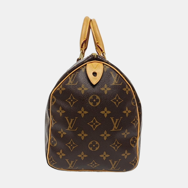 SPEEDY 30 Monogram Coated Canvas Brown