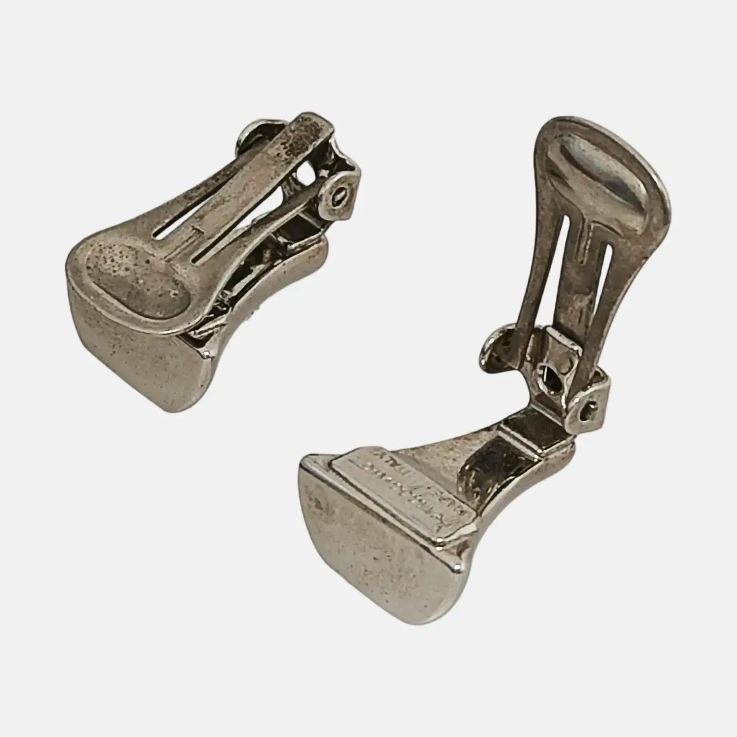 Metal Silver Clip On Earrings