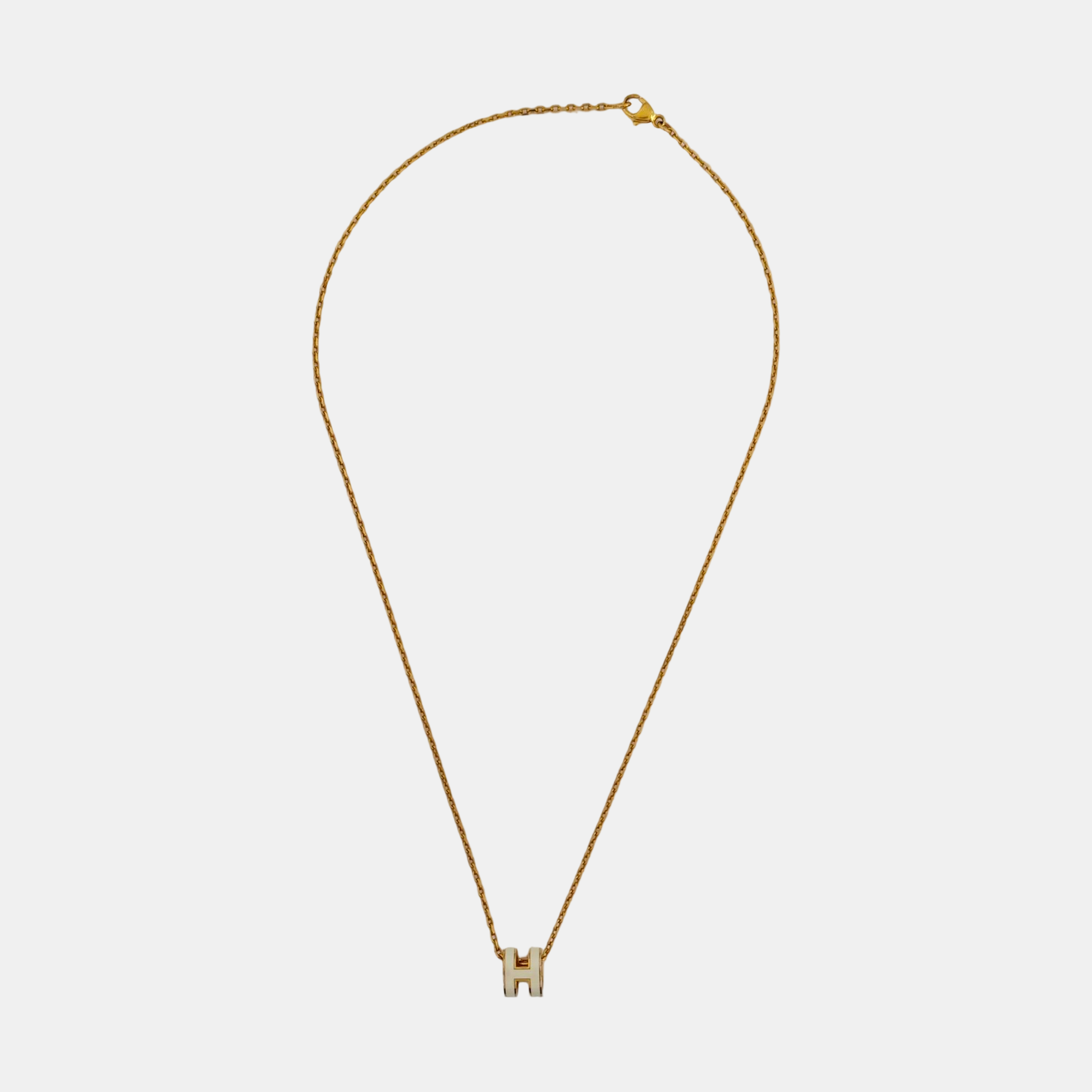 Pop H Metal Gold Necklace