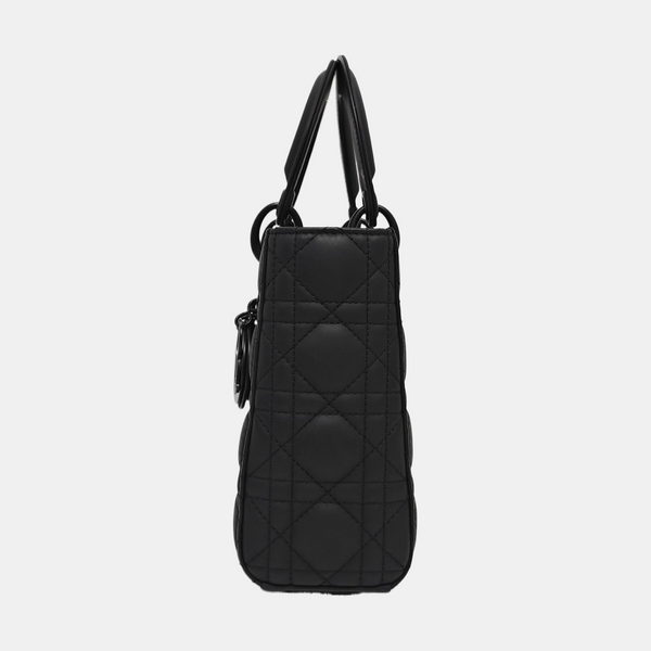 Lady Dior Small Cannage Calfskin Black