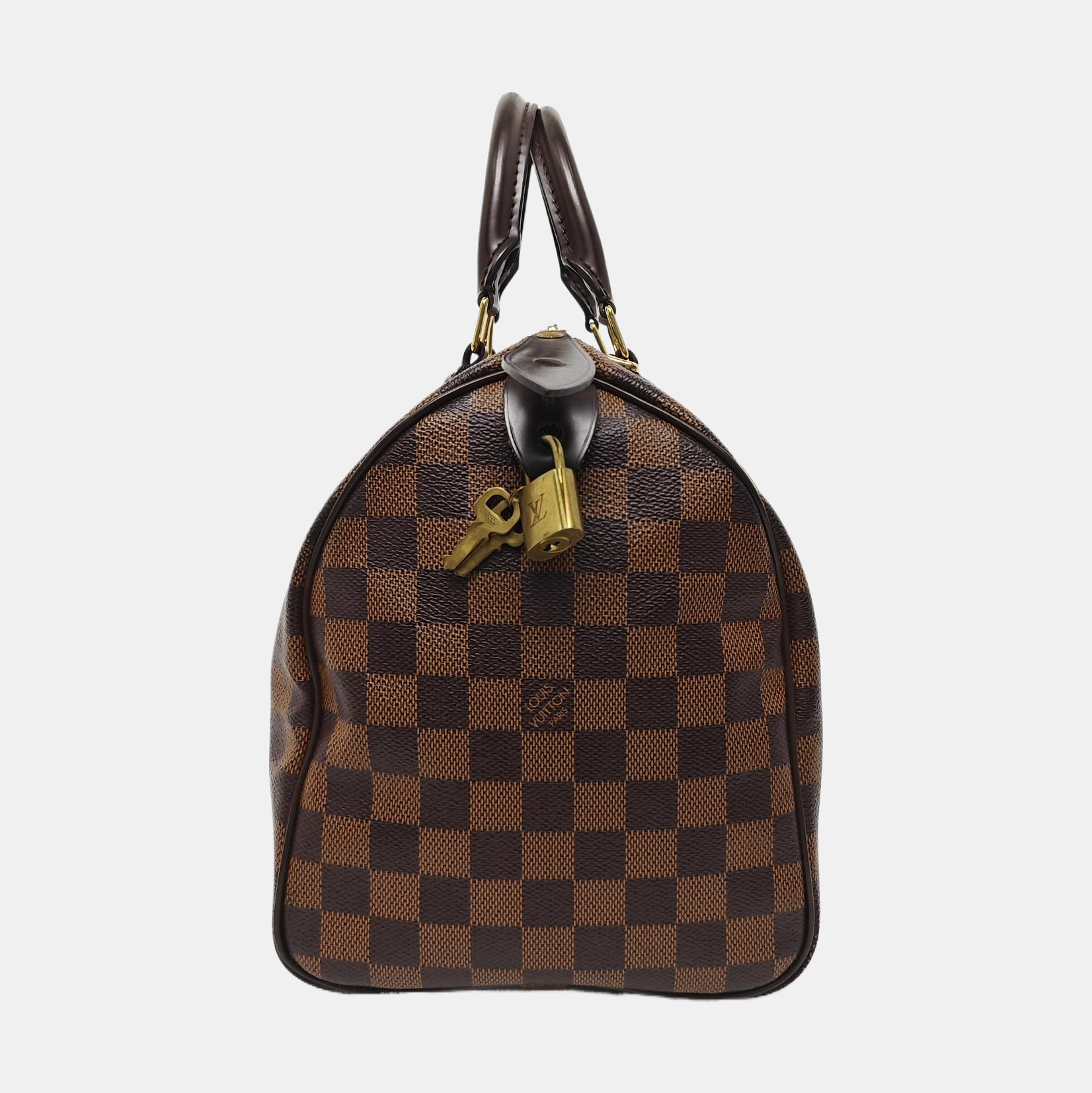 SPEEDY 30 Damier Ebene Coated Canvas Brown