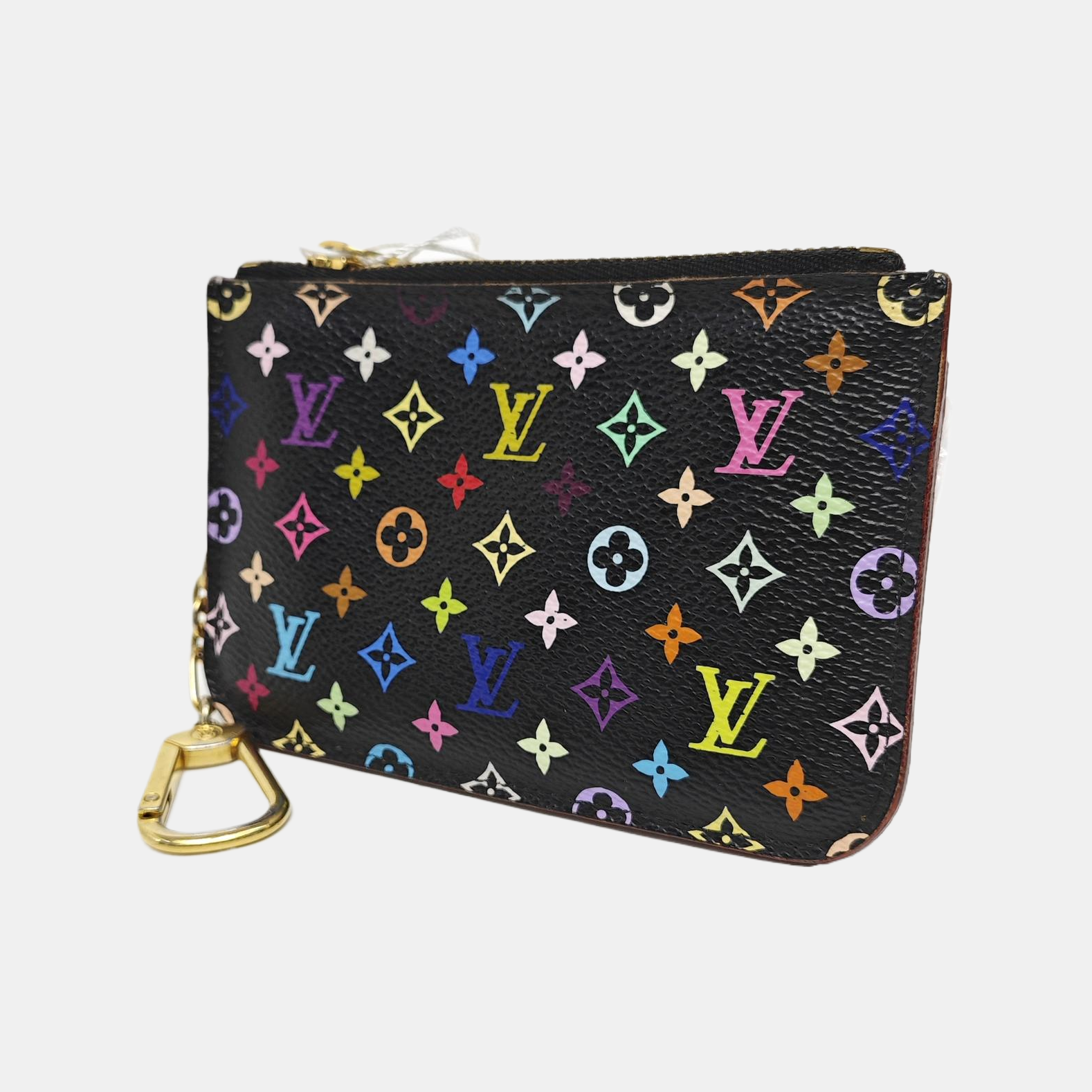 LV × TM Monogram Coated Canvas Wallet Black