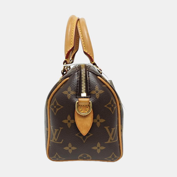 SPEEDY 20 Monogram Coated Canvas Brown